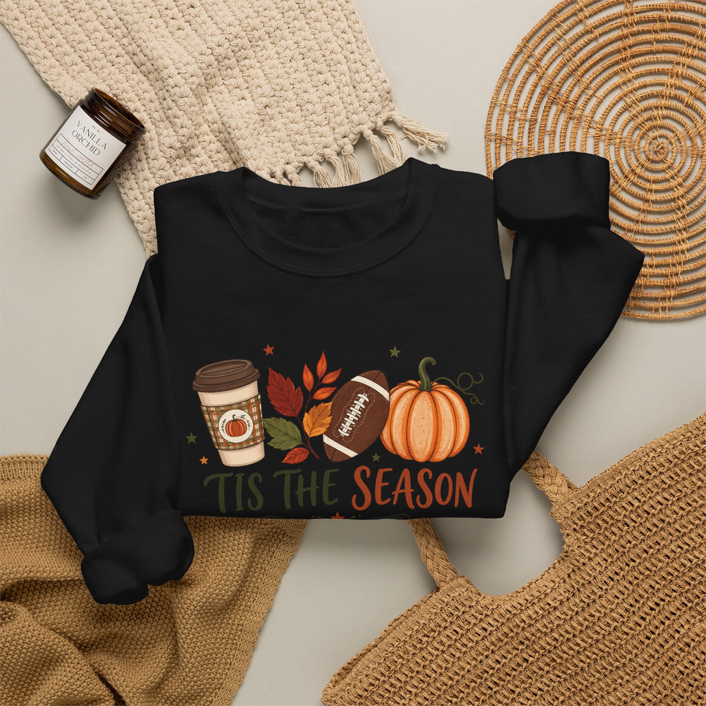 Tis the Season Fall Sweatshirt — Pumpkin Spice Cozy Crewneck